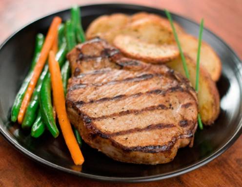 Gegrillter Schweinehals