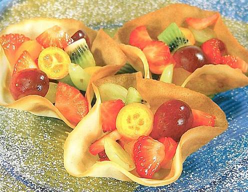 Hippenschüsserln mit marinierten Früchten