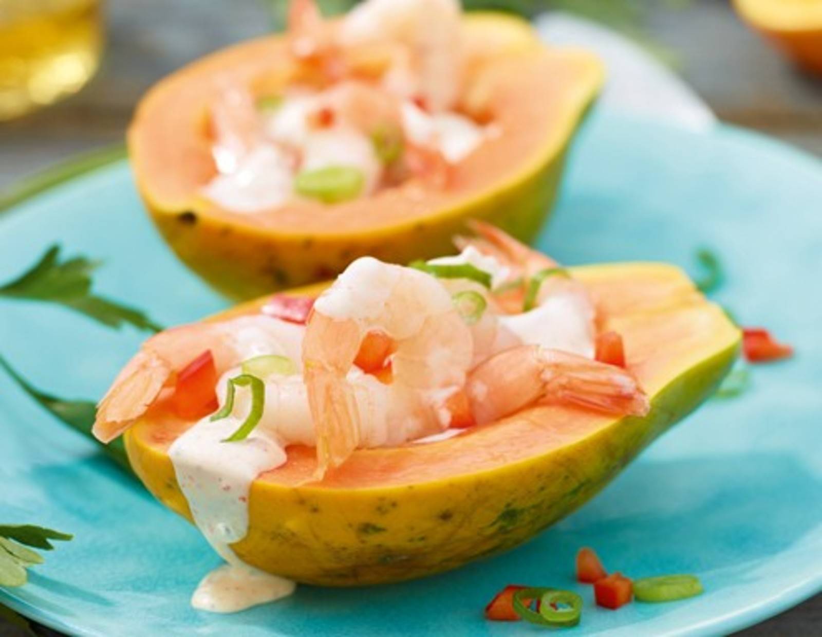 Mamão com camarões (Papaya mit Krabben)