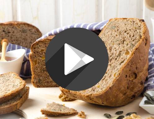 Fitnessbrot aus der Heißluftfritteuse Fitnessbrot aus der Heißluftfritteuse
