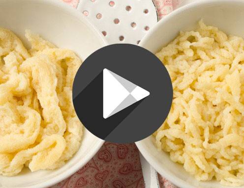 Video - Spätzle schaben und pressen