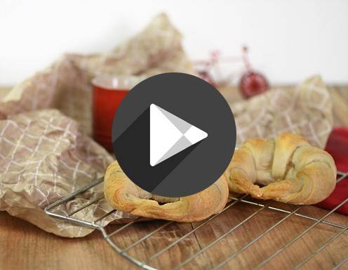 Blätterteig-Croissants