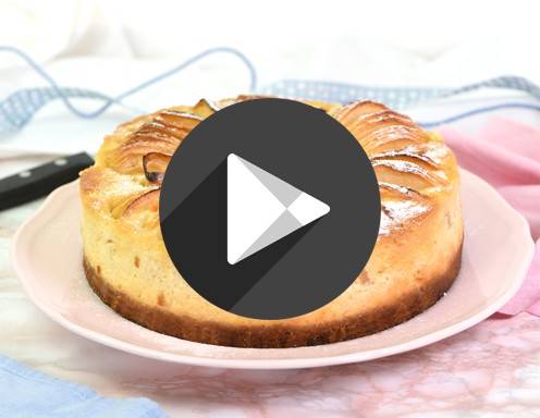 Apfelspiralen-Cheesecake