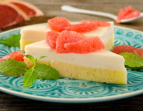 Grapefruit-Joghurtcreme-Schnitte Grapefruit-Joghurtcreme-Schnitte