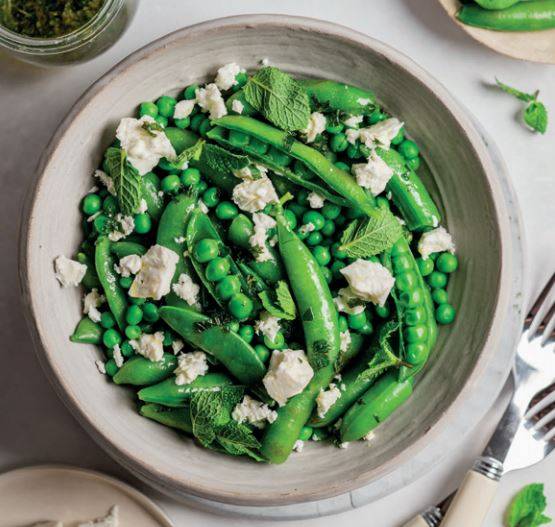Zuckererbsenschoten Salat