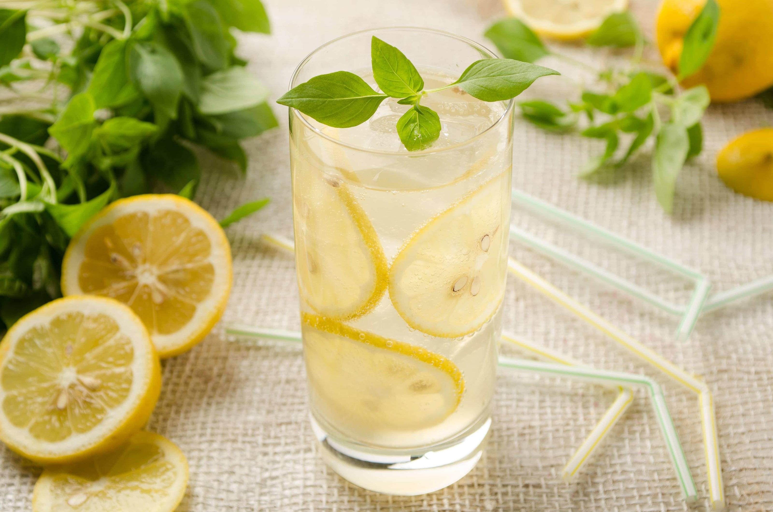 Zitronen-Basilikum-Limonade