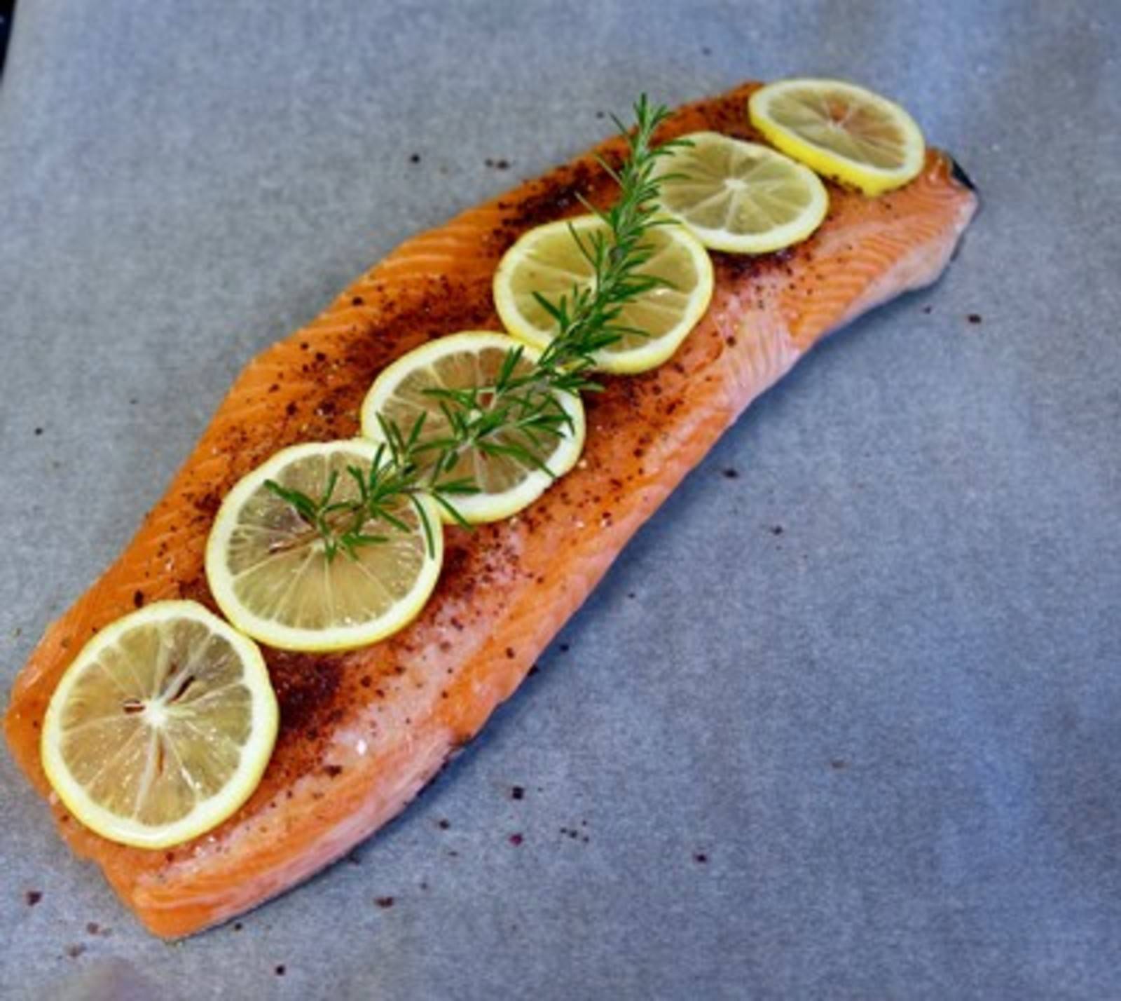 Lachs in Pergament